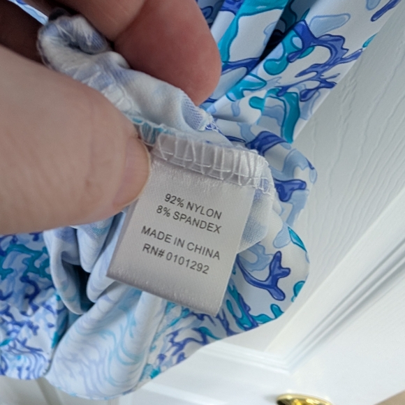 Lulu B Blue and White A-Line Dress - Picture 5 of 5